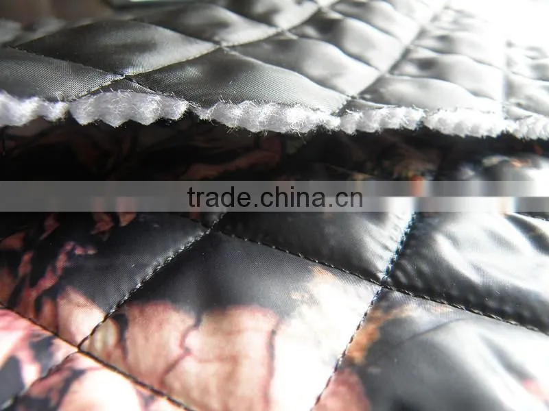 printed waterproof winter warm double-faced plaid taffeta quilting fabric