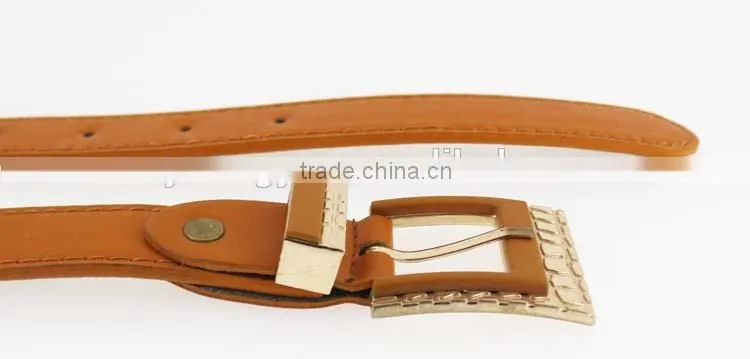 NEW Design PU leather dresses for women belt with gold buckle in yiwu
