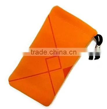 promotion drawsting velvet bag leather pouch