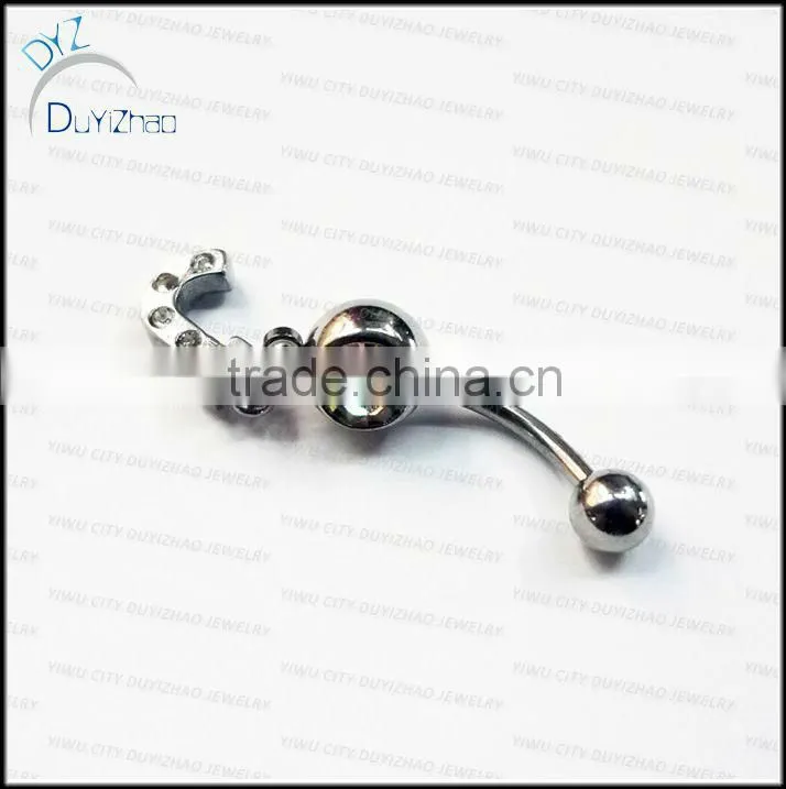 letter navel piercing navel belly button rings piericng jewelry