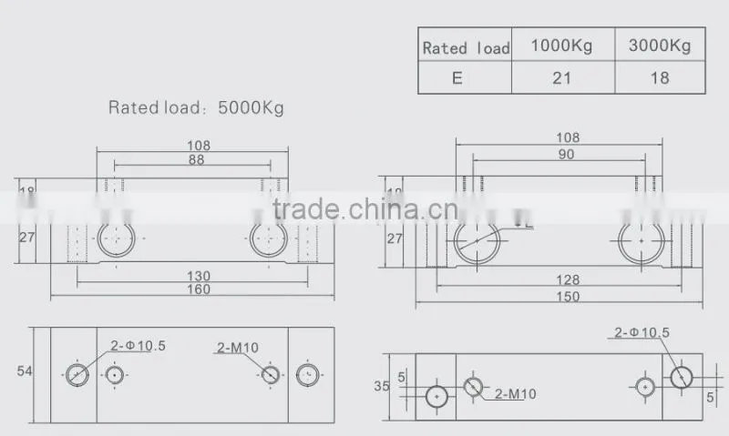 RHP-E 3000kg pressure type overload alarm shenzhen overload weighing sensor