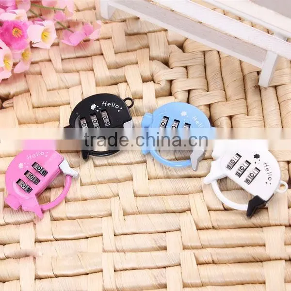 FACTORY SALE!! 2016 popular Colorful cute pig zinc lock