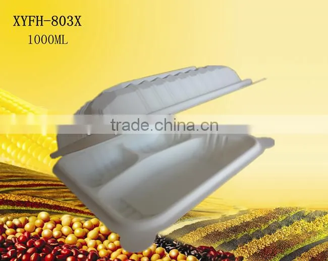 biodegradable cornstarch disposable hamburger food packaging box