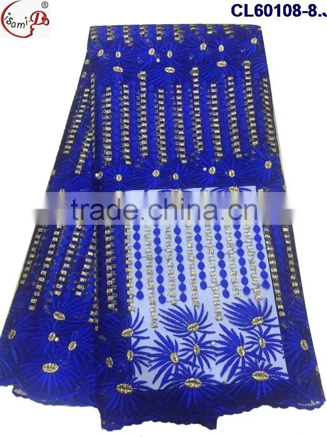 newest design ladies prettey cl60108 french lace with high quality low price UK lace fabric wholssale