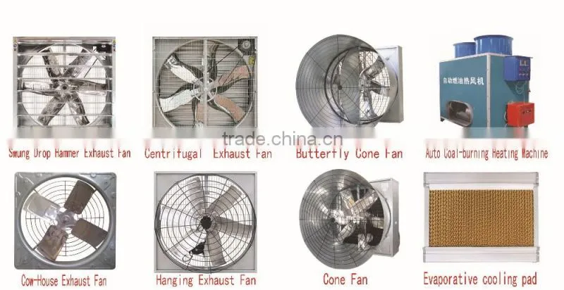 wall mounted negative pressure exhaust fan for poultry farm