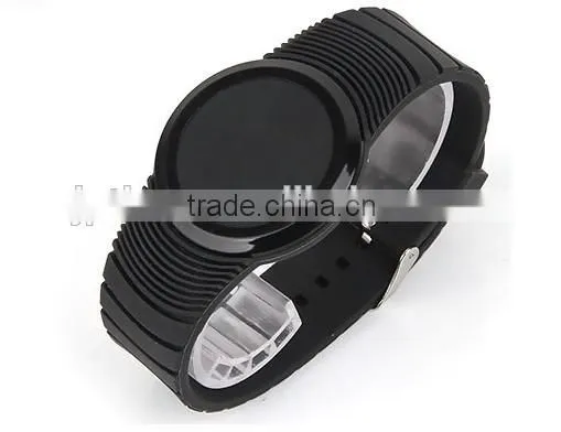 Women men Waterproof Touch Screen LED Digatal Silicone Jelly Watch Student Boy