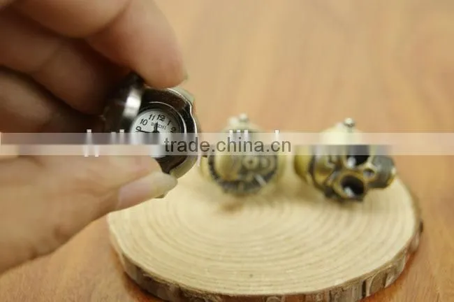 Fashion Personality Skull men finger ring watch antique quartz finger ring watch