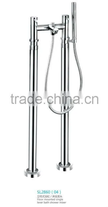 White and Black Acrylic Freestanding Bathtub