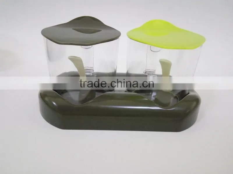 2 compartments kitchen tools spice jar