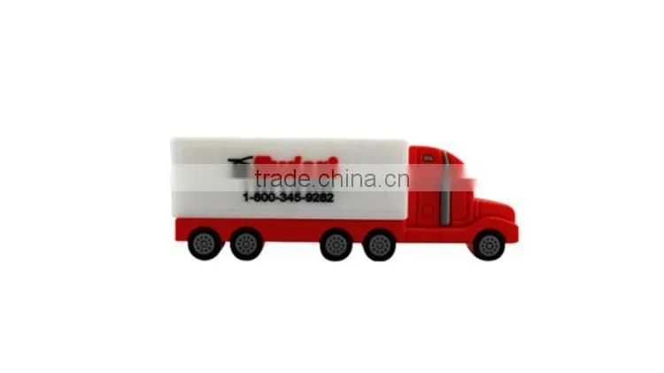 promotional gift cartoon car PVC custom usb flash drive