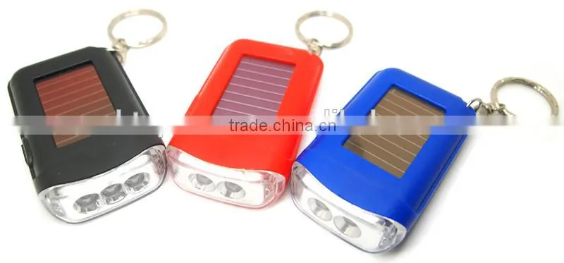 3LED Solar Keychain Light
