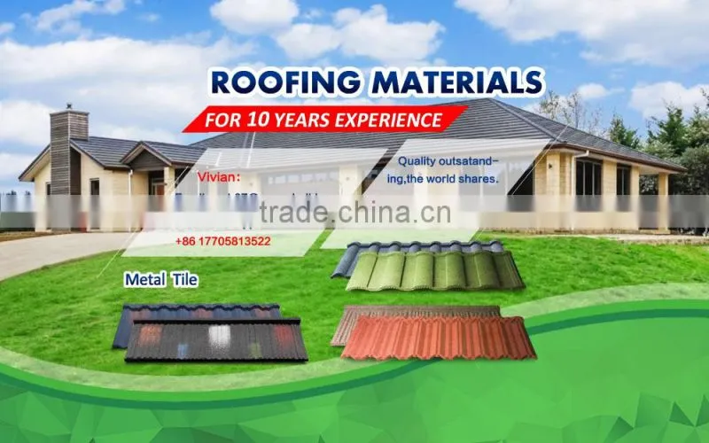 Africa Market Aluminum Zinc Roofing Sheet, Stone Coated Metal Roof Tile For House Plan