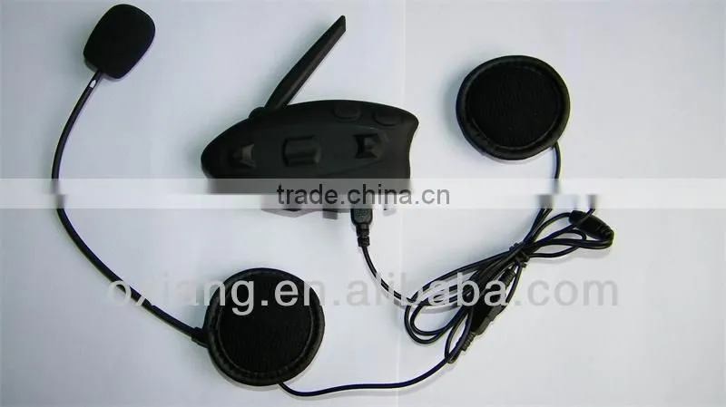 Bluetooth motorcycle helmet headset with fm radio for motorcycle