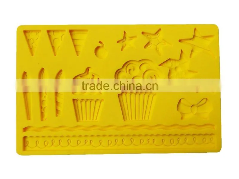 Popular cake decoration silicone fondant mold