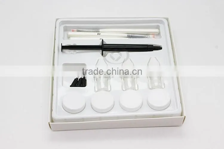 teeth whitening bleaching system gel kit