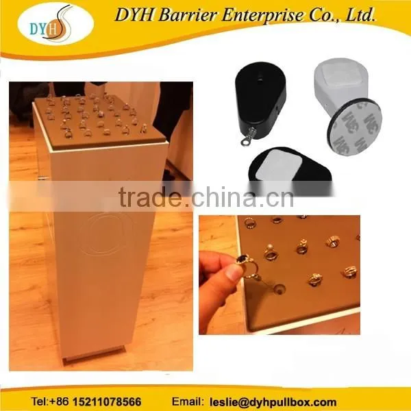 China retractable anti theft pull box with locking system,retractable pull box with stop function