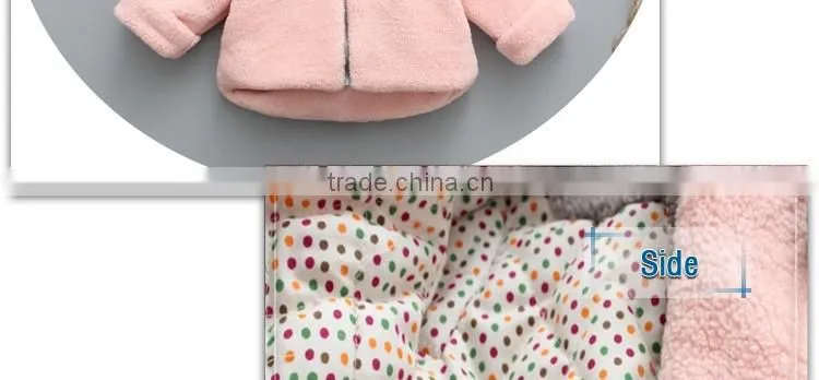 baby girls lamb fur hoodie coat jacket