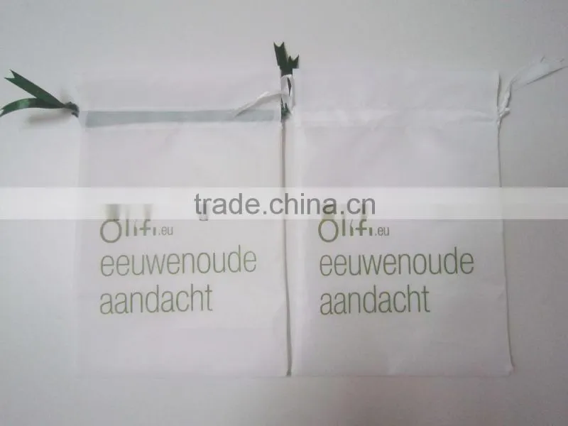 Custom printed nylon drawstring bag for soap