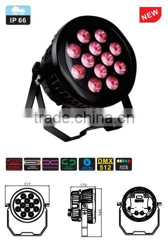 High Power 12x12W RGBW 4in1 Outdoor IP65 LED Par Light