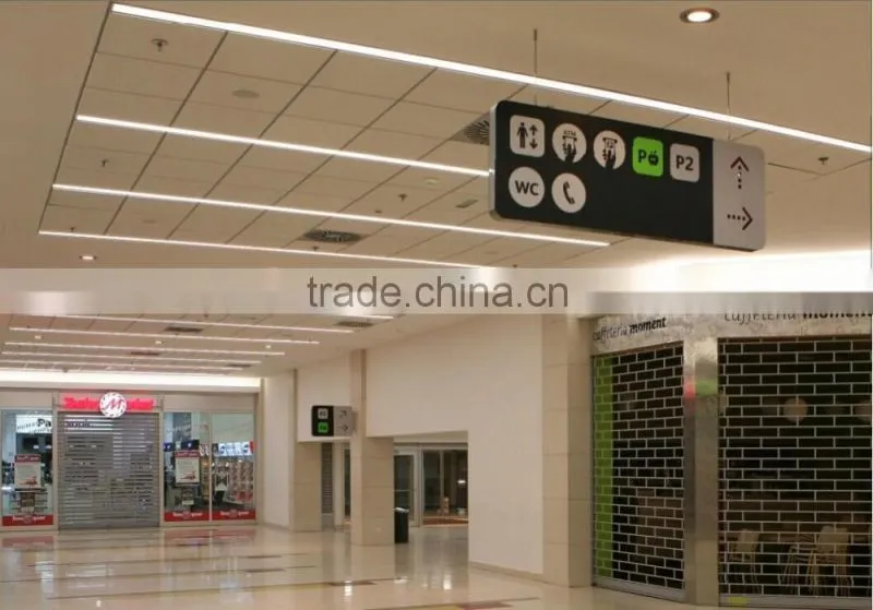 25w High Lumen Aluminum Pendant LED Linear Light 110lm/w Led Suspended Light