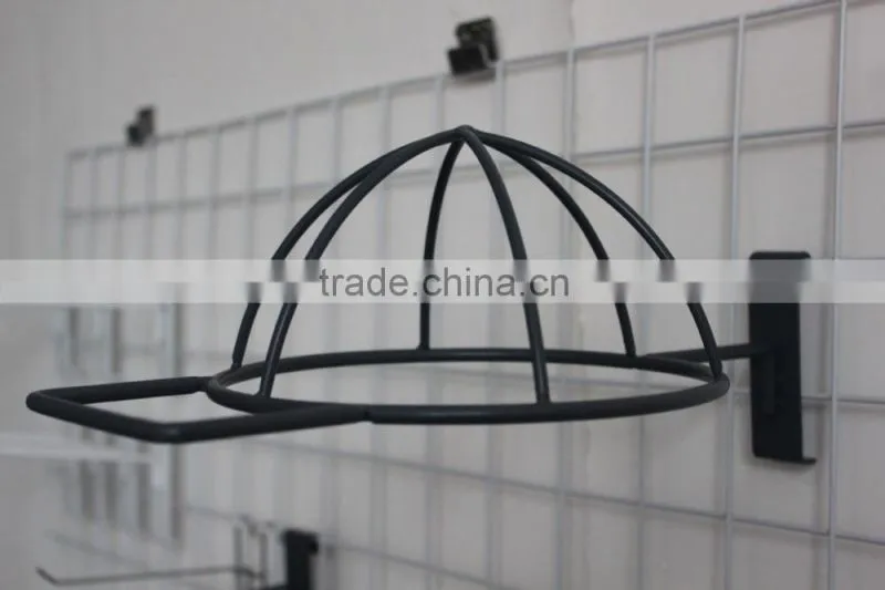 Uniques Beatiful Retail Store Display metal cap hat hanging rack ,slatwall panel