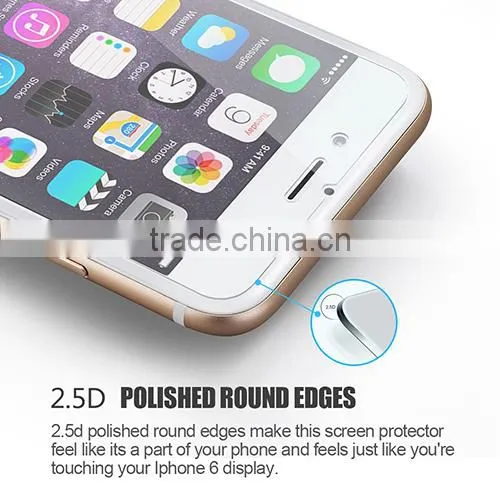 High quality 0.3mm 9H hardness Tempered Glass Screen Protectors for Mobile Phone iPhone 6 and Tablet iPad