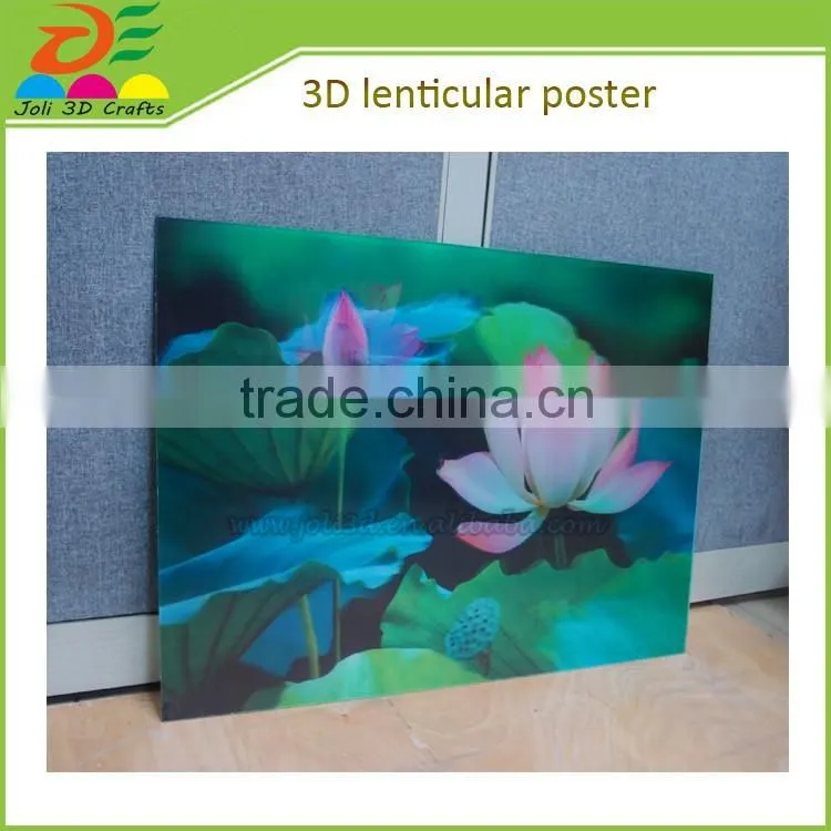 custom wholesale 3d lenticular advertising poster stands for retail store
