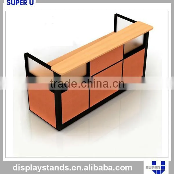 hot sale supermarket retail checkout counter retail shop counter deck