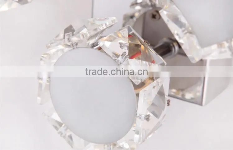 Wifi Design 220V LED Wall Lights K9 Crystal Decorative Wall Lamp