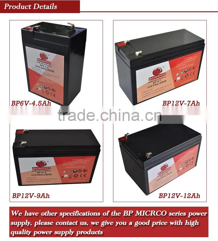 6v 4ah rechargeable lead acid battery,vrla agm battery for Alarm systems
