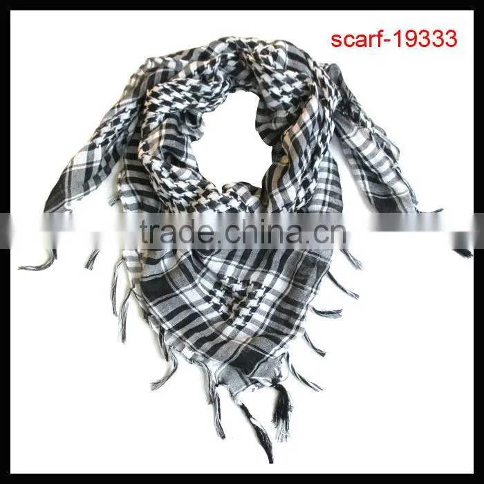fashion office lady triangle&square plaid printed scarf wholesale