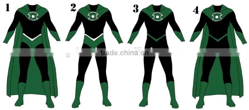 wholesale avengers superhero costumes cool cosplay green lantern costume for adults