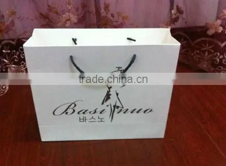 New design ladies casual white paper handbags