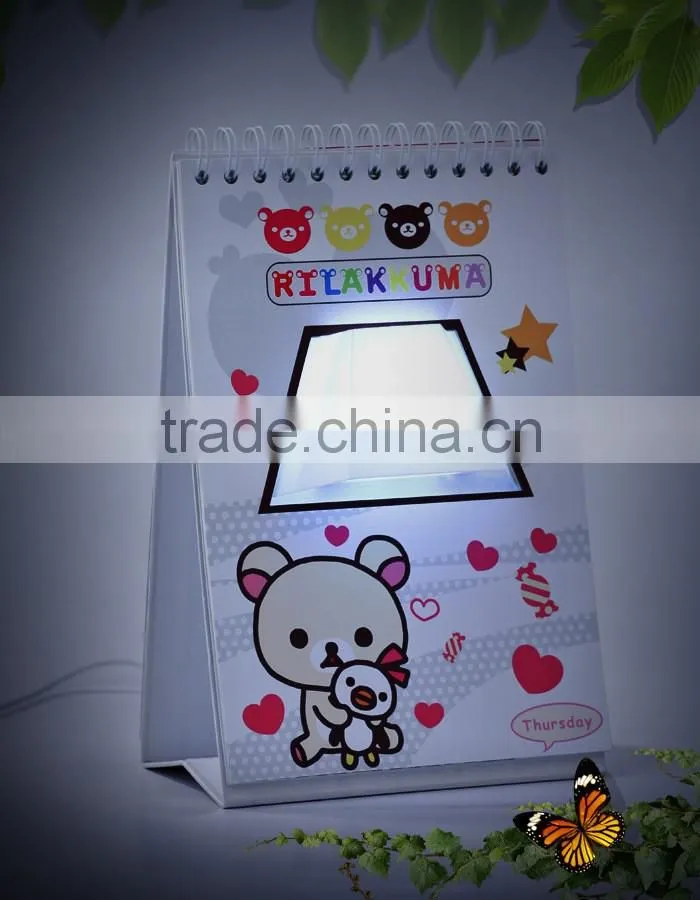 Custom USB Page By Page Lamp Desk Table Lamp LED Night Light