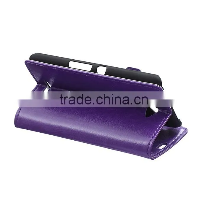 Wholesale Flip Cover Leather Case For Sony E4,For Sony E4 Book Cover Stand Case