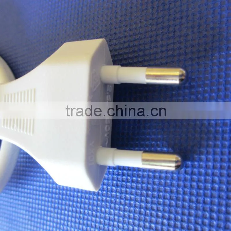 Approval VDE etc Europe 3 pins ground power plug with cables