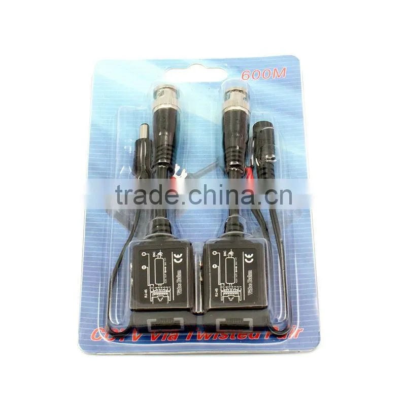 Active Power 350-550 Meters CCTV System Video Balun YJS-600M-VP