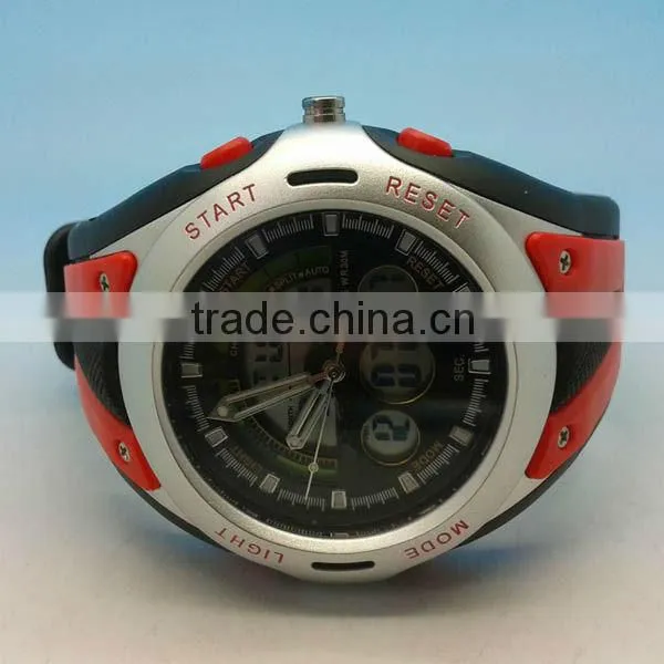 2013 Hot Sale Mens Girls Black RED Sports Wrist Watches