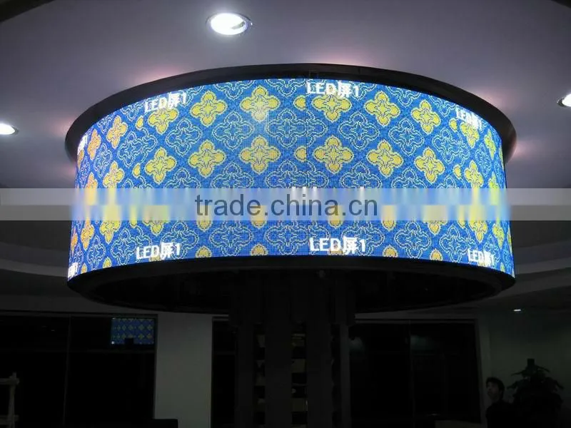 Curved P20mm outdoor video full color rental 360 degree led display for advertisement