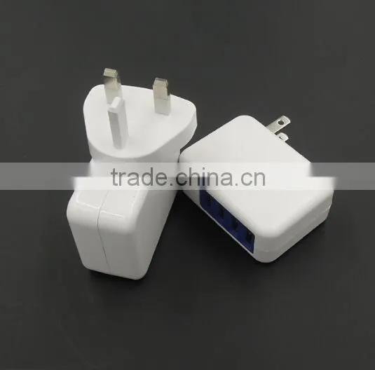 20w 5V 4A 4 USB portable wall charger with ce fcc rohs