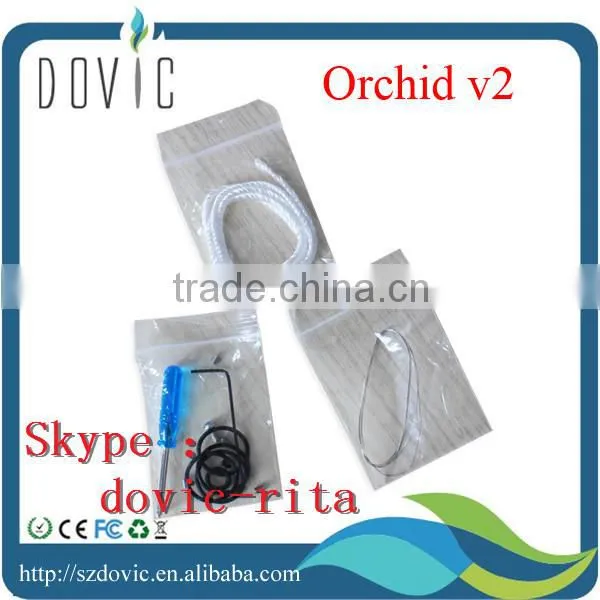 Clear tube bottom feeding design orchid atomizer orchid v2