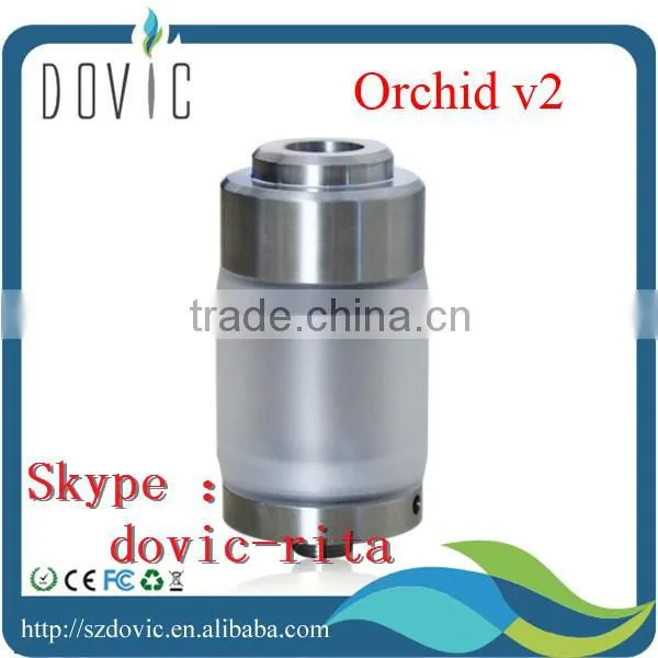 Clear tube bottom feeding design orchid atomizer orchid v2