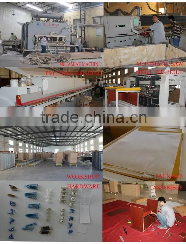2013 4 door modern kd melamine MDF wardrobe
