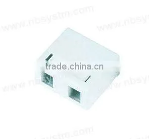 2 ports Surface Box with keystone jack or without