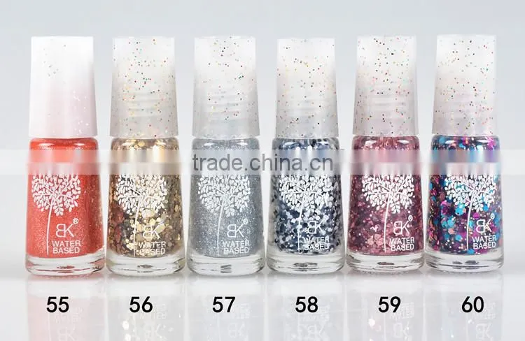 7ml 60color Water based peel off nail polish non-toxic easy use