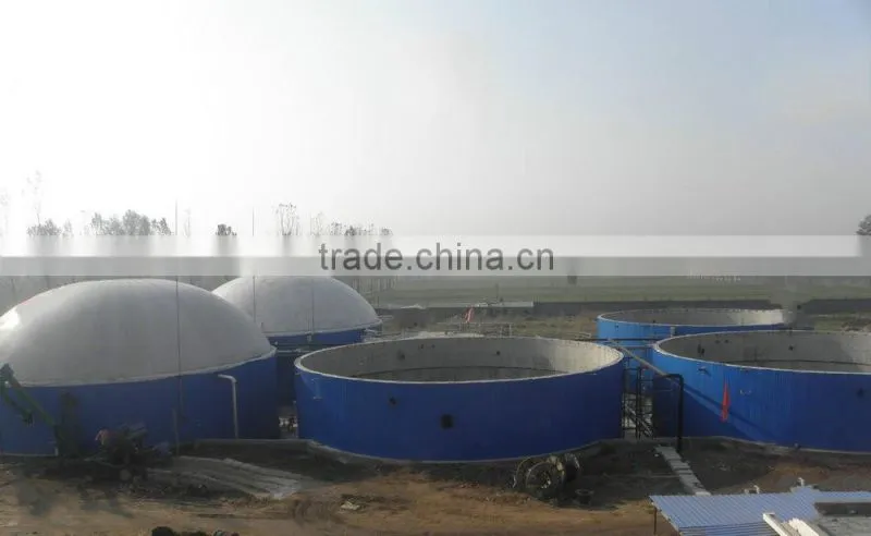 China PUXIN Soft Dome Biogas Digester for Hog Manure Treatment