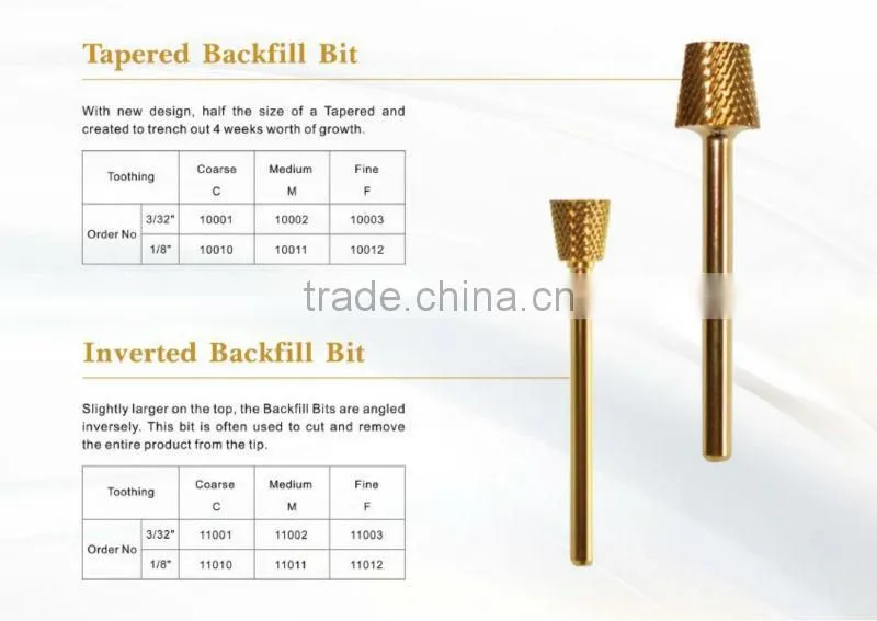 Yiwu Supplier Tapered Backfill Bit Cheap Nail Drill