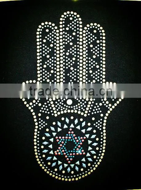 Hotfix Rhinestone Motif For Fashion Dress Hotfix Strass Transfer Rhinestone Motif For PocHotfix Rhinestone Motif For ket Factory