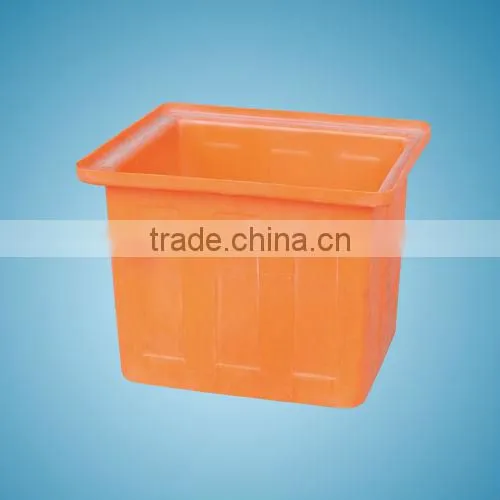 Natural Solid Plastic Rectangular Stacking Tank --450L