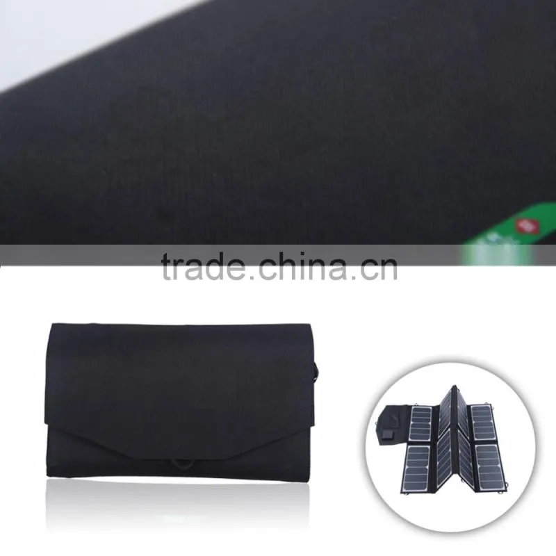 52w sunpower cells portable foldable solar phone charger with popular design